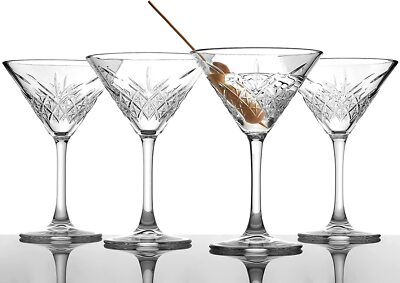 Pasabahce 440176 Martini - Margarita Gläser Cocktailgläser 4er Set. 230cc