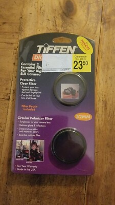 Tiffen - Digital Essentials Filters - 52mm - Protective - Clear & Polarizer NEW