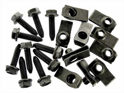 Body Bolts & U-Nut Clips- M8-1.25mm x 30mm  (Qty-10 Each) #1862 (1898/1926)TBB