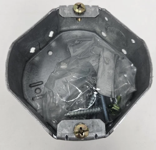Steel City 54151 CFB Octagon Ceiling Fan/Fixture Box w/ 1/2 Inch Knockout