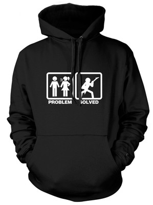 Problem gelöst E-Gitarre Herren lustig Unisex Damen Hoodie