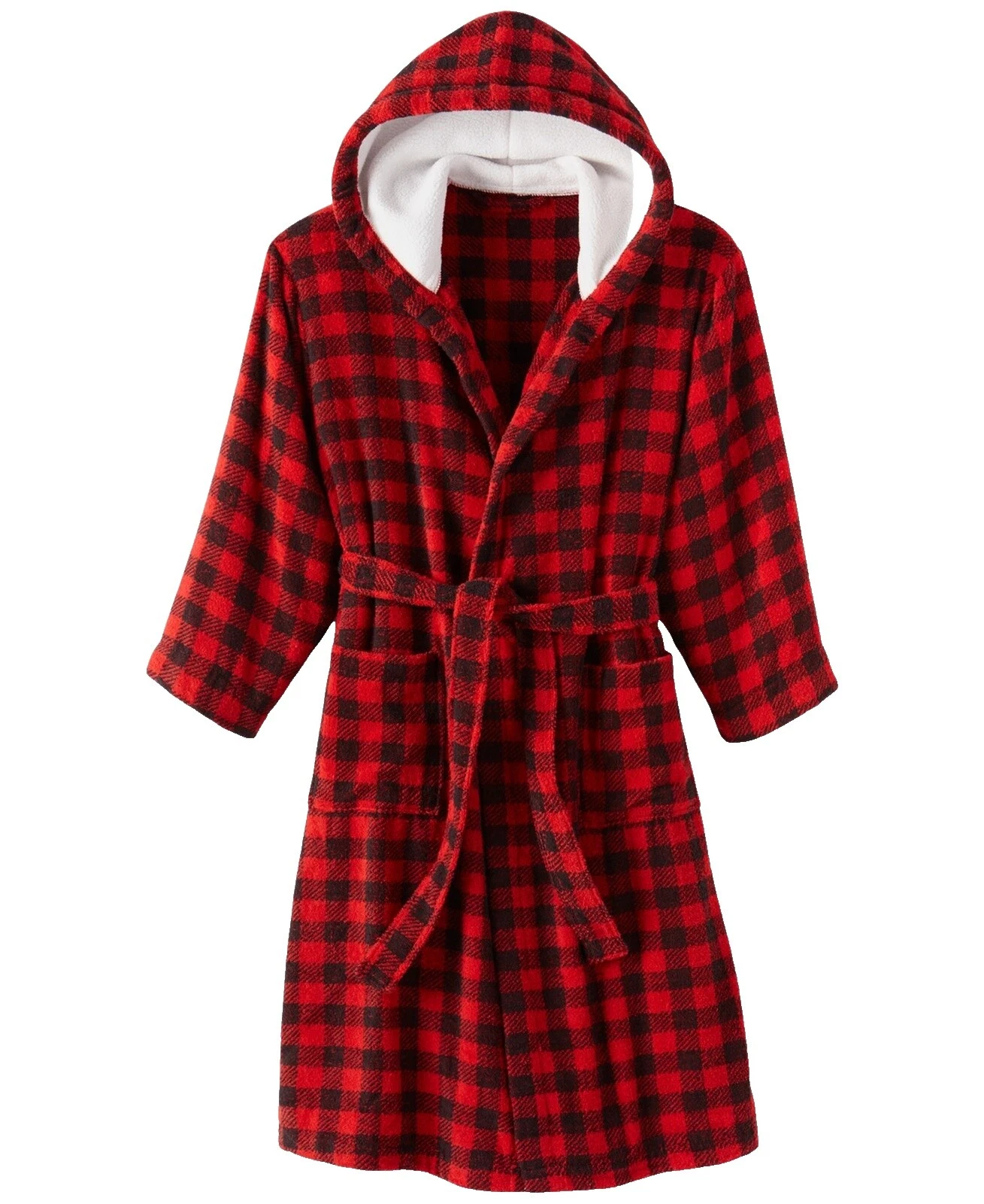 Pijamas y batas Negro geométrico de algodón para mujeres