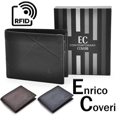 SERASAR Nero/Bianco Portafoglio Uomo [Carbon] in Vera Pelle con Protezione RFID e Confezione Regalo Carbon Borsellino Porta-fogli Vero Cuoio Elegante Ragazzo Supreme Regali Grande Leather Wallet Men