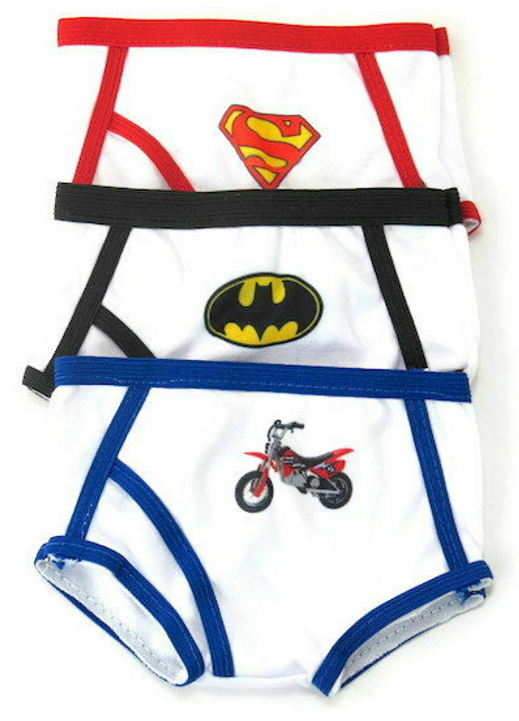 Fits 18&rdquo; American Girl   Briefs  3 Pk Super Bat Man Motorc