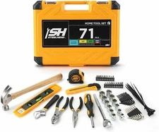 Gift Idea 71 Pc Household Handy Man Hand Tool Set Kit in Heavy Duty Carry Case