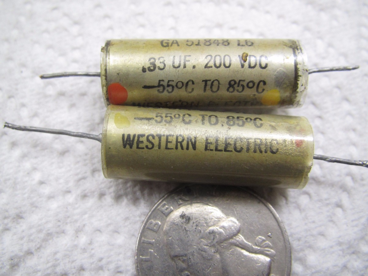 one WESTERN ELECTRIC 0.33 uf 200V Low ESR PAPER IN OIL CAPACITOR | eBay