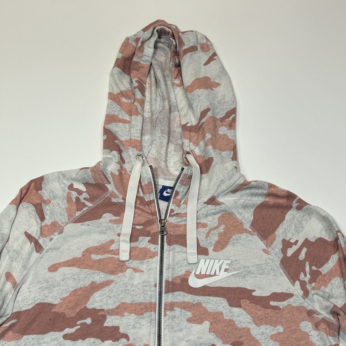 women's nike camo zip up hoodie
