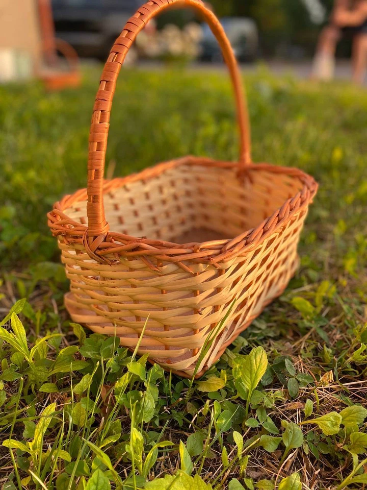 Wicker basket of willow Home decoration Basket for fruits Handmade - Image 2 of 4