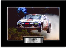 Colin McRae World Rally Champion WRC Signed Photo Display Mount A4 Poster Print