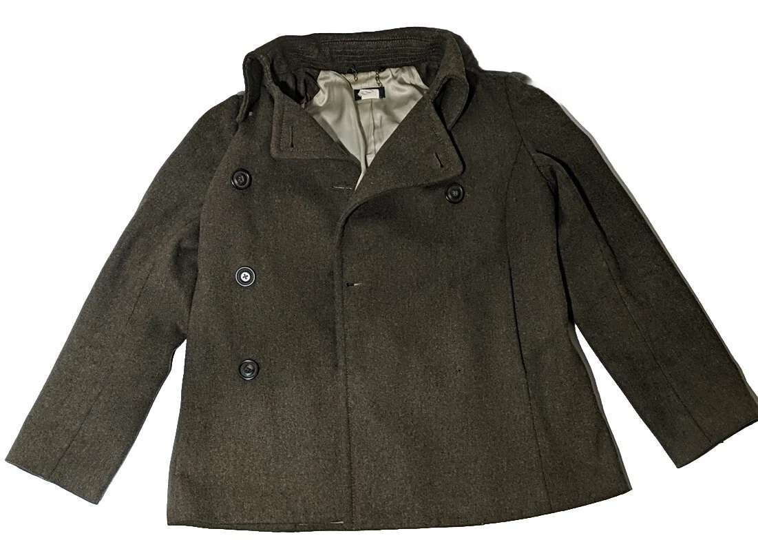 J crew women's wool best sale peacoat
