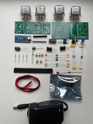 Nixie Clock Kit IN-12 (With tubes) with Arduino and Power Supply 12 H.F.