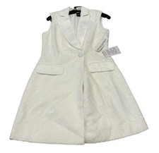 NEW Jay Godfrey Womens Angel White Notch Neck Party Cocktail Dress Size 6 NWT
