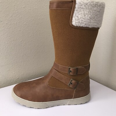 Superfit Madeline Women s Boots Sz 10 Brown Faux Fur Lined Calf Water Resistant