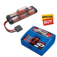 Traxxas NiMH 7C 8.4V 3000mAh Hump Pack Battery w/ EZ-Peak Plus Fast Charger