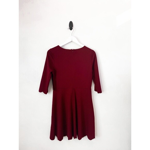 Lulu's Cumulonimbus Clouds Burgundy Skater Dress Size Large M New | eBay
