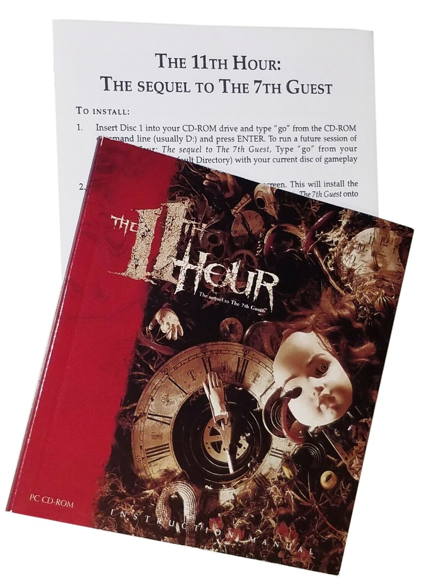 名作レトロパズルゲーム「7th guest」＋続編「11th hour」 The 11th Hour Sequel to 7th Guest Windows 1995 PC Puzzle Game Box