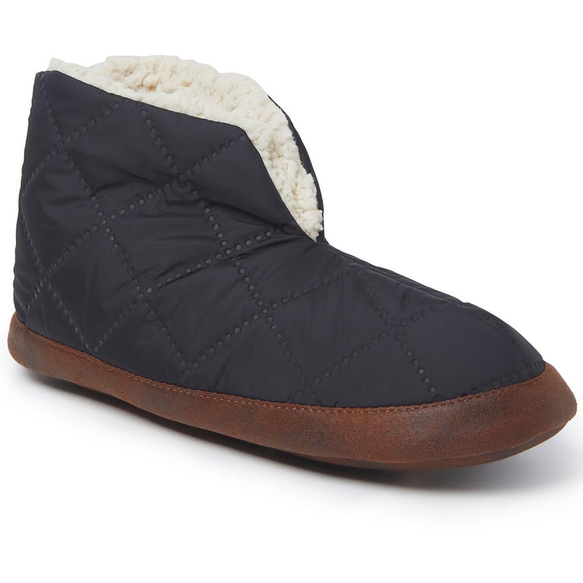 Мужские черные зимние ботинки Dearfoams 11-12 Medium (D) BHFO 2302