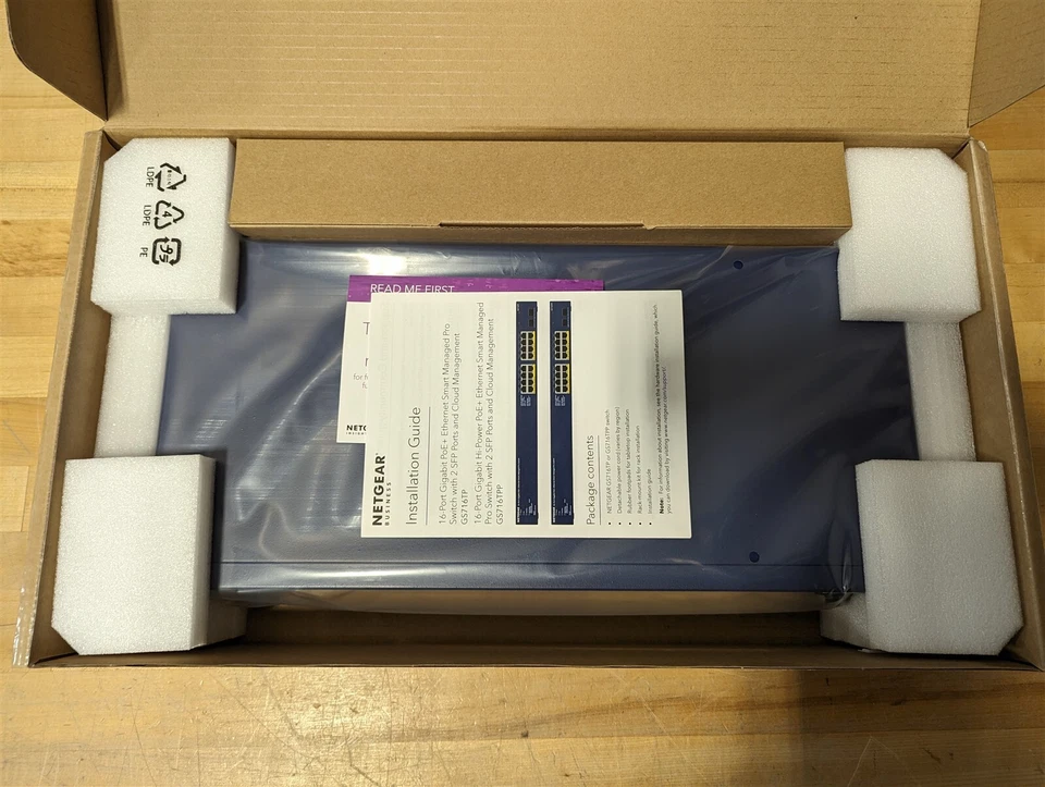 Netgear Prosafe GS716TP-100NAS Gig Smart 16 port PoE Switch - Image 2 of 3