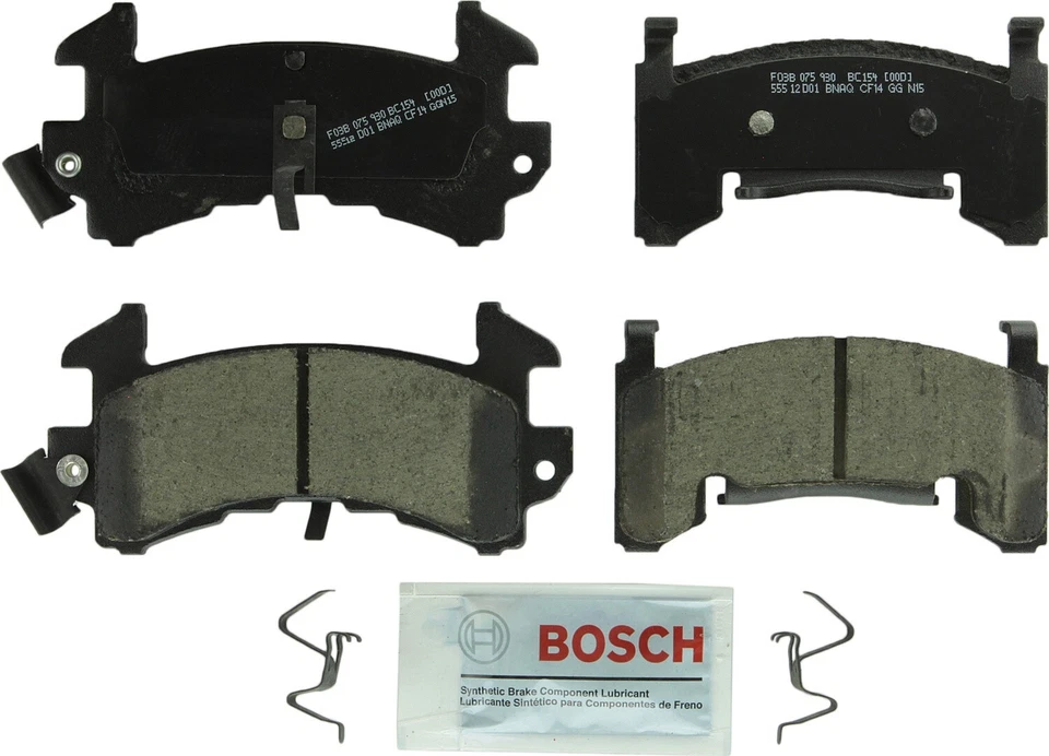 Pastilhas de freio dianteiras de cerâmica Chevrolet S10 Bosch QuietCast 1982-2002 1983 1984 - Imagem 4 de 4