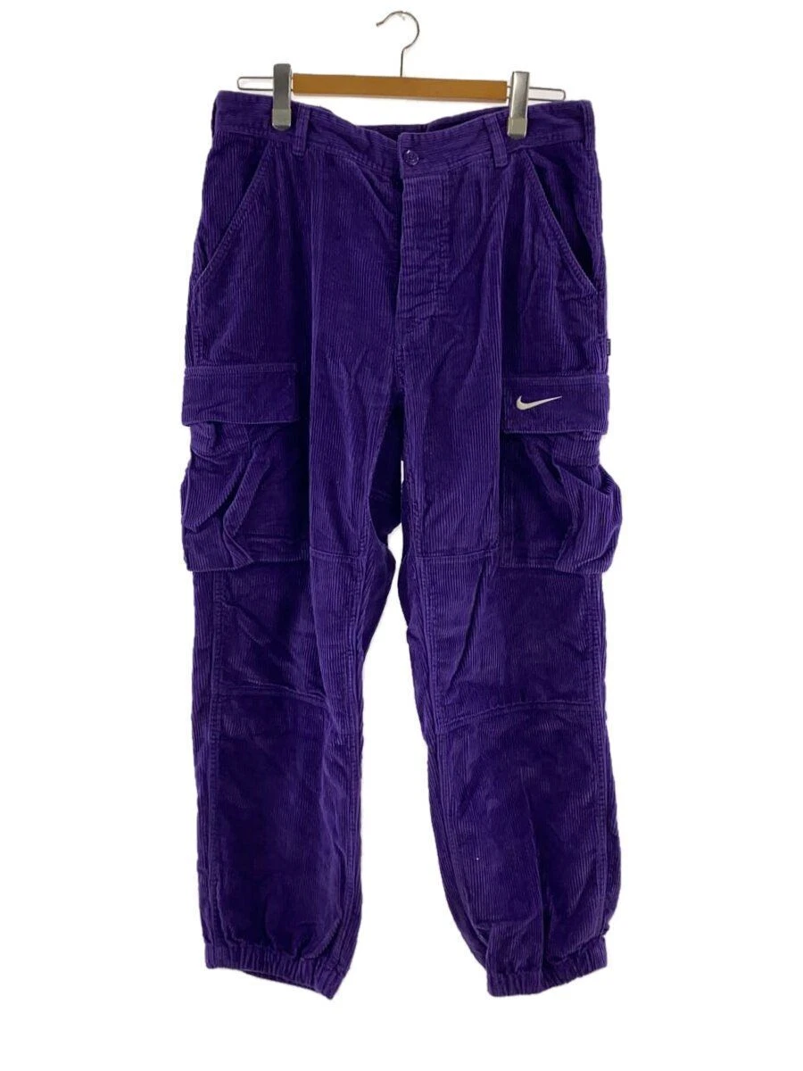 Pantalon cargo suprême 22SS Nike Arc velours côtelé pantalon M violet uni DM1779 506 d'occasion