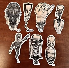 Vinyl Decal Sticker Metal Goth EMO Skater Original Art Sticker Pack 7 Stickers