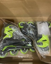 phoenix rollerblades adjustable size 5-8 black/green