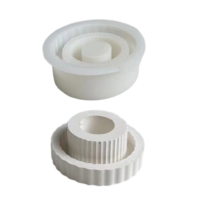 Silicone Candlestick Mold for DIY Resin Cement Craft Home Decor