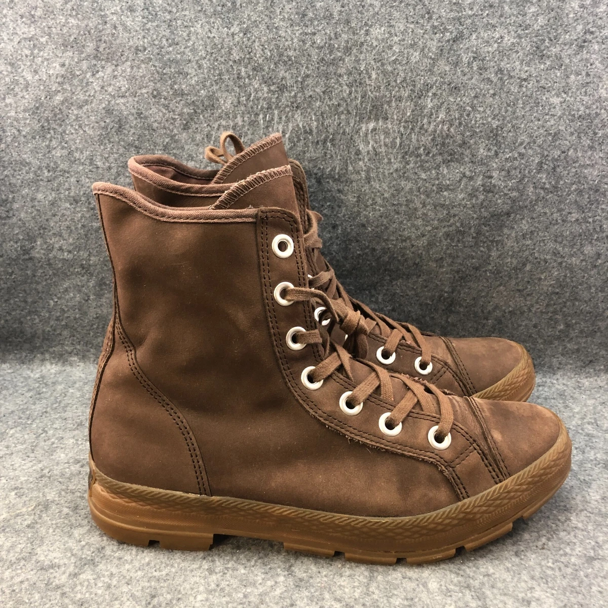 Converse Boots Men s 9 Outsider Brown Leather High Top Sneakers