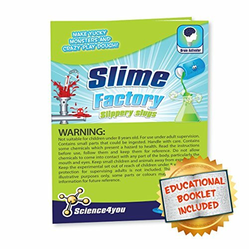 Наука 4 Ты, фабрика слизи, Набор скользких слизней Slippery Slugs с обучающим буклетом STEM