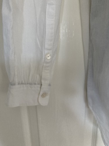 Burberry Brit Ladies White Cotton Blouse Long Sleeve UK Size 16 WORN ONCE chic - Picture 9 of 24