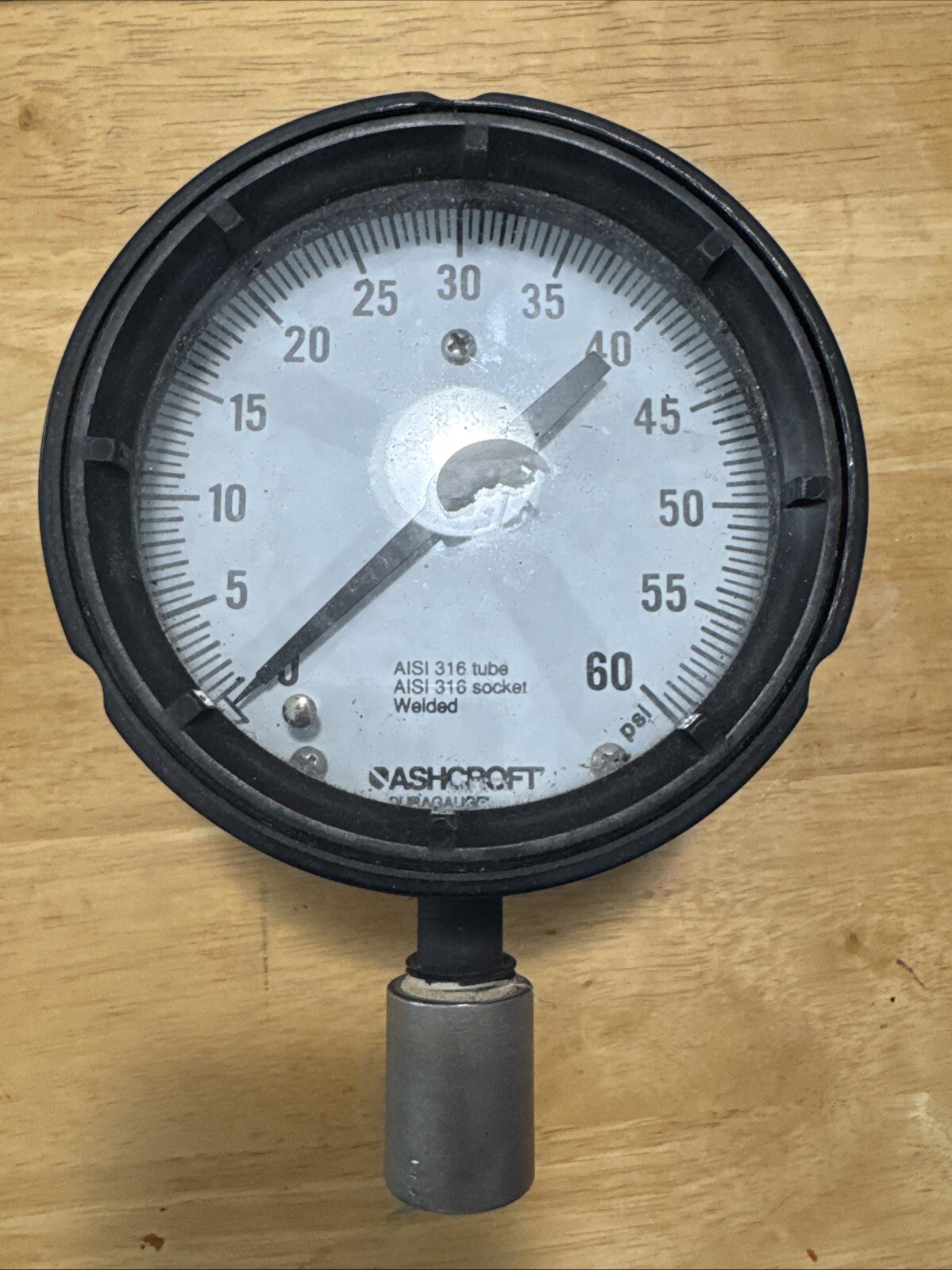 Ashcroft 45-1279-SS-02L-150# Duragauge Pressure Gauge 4.5