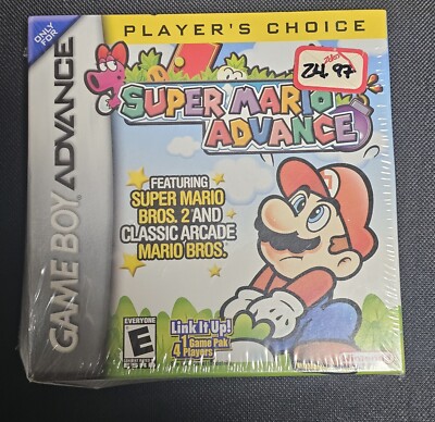 Super Mario Advance (Nintendo Game Boy Advance, 2001) Sealed