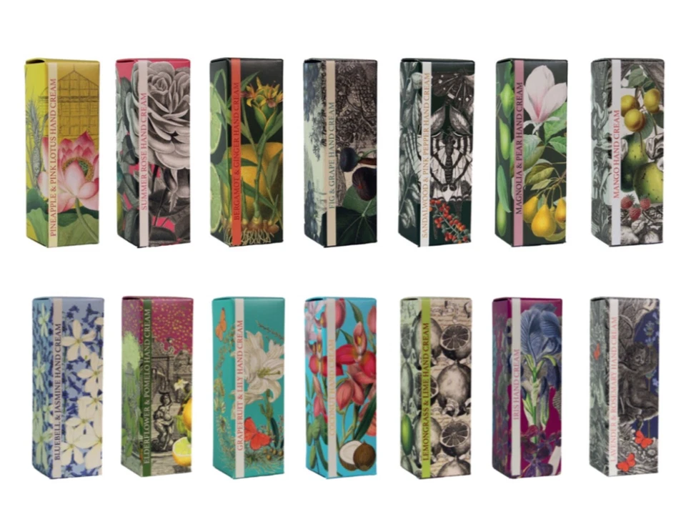 KEW GARDENS ROYAL BOTANIC HAND CREAM ASSORTMENT SCENTS 75ml LAVENDER GRAPEFRUIT