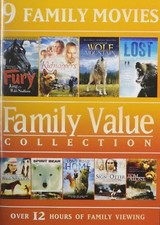 NEW 9 Movies Family Value Collection OVER 12 HOURS OF DVD, 2 Disc Set