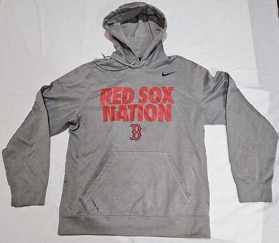 Nike Boston Red Sox Nation Hoodie Gray Mens Size Medium