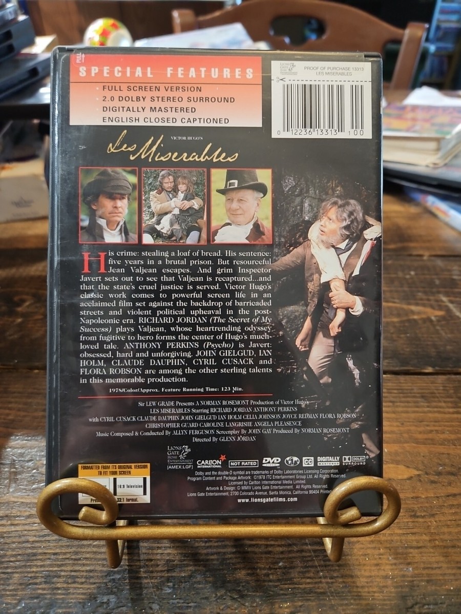 Les Miserables (DVD, 1978) 12236133131| eBay