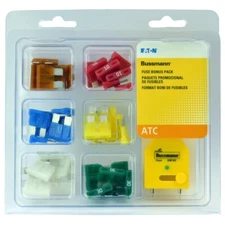 Bussmann ATC Blade Assorted Fuse Bonus Pack Fuse Tester & Puller Included 42 pk