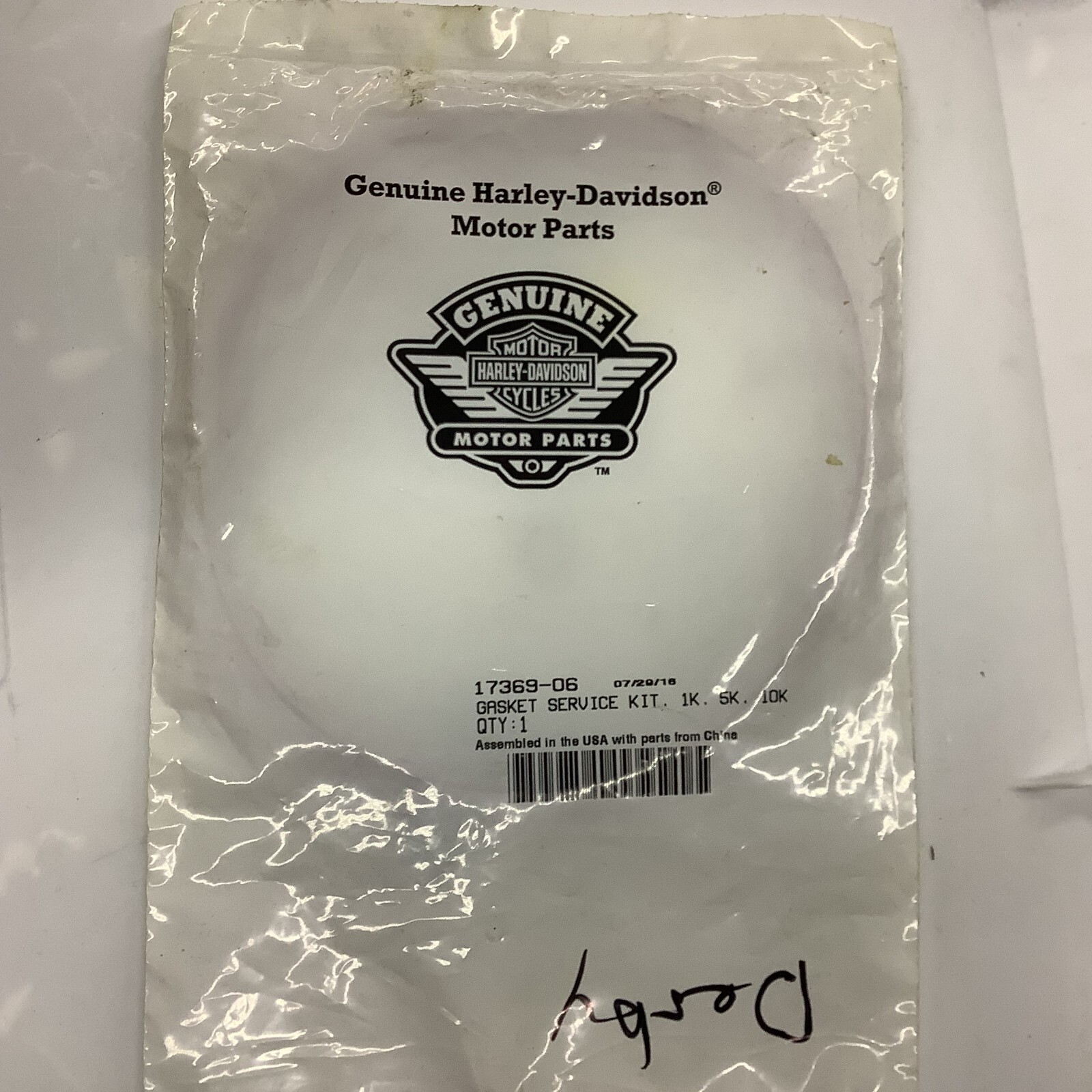 Harley Davidson OEM 1736906 Derby Cover Gasket Service Kit *See