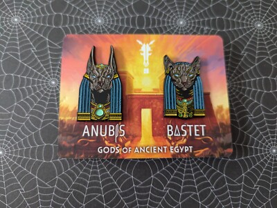 Four Horseman Figura Obscura Anubis And Bastet Enamel Pins New 2024