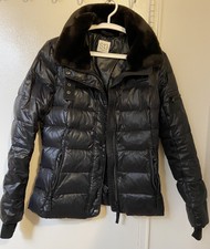 S13 Faux Fur Trim Fitted Jacket Size Xs
