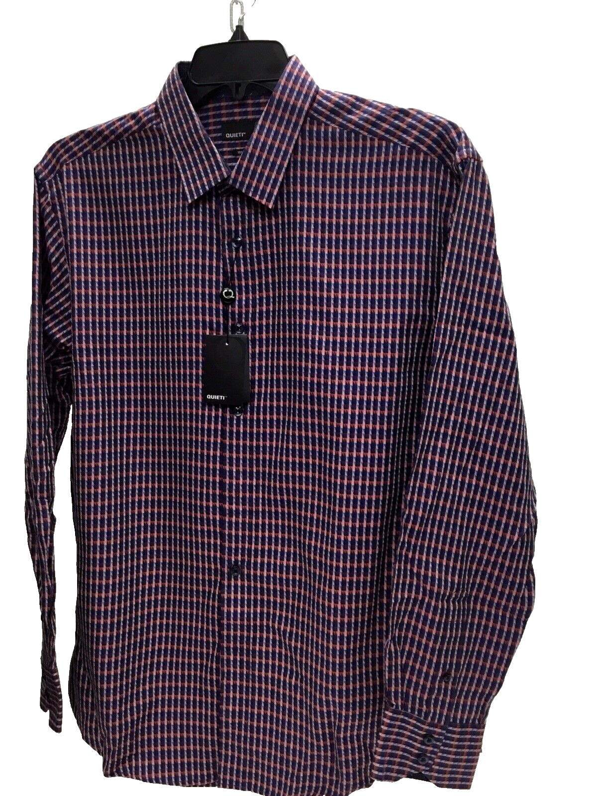 Тихая мужская рубашка из тонкого хлопка с длинным рукавом и рисунком, разноцветная, L