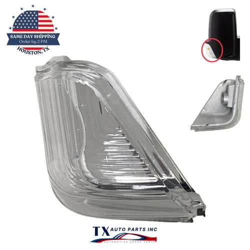 Side Mirror Turn Signal Lamp Lens for 2007-18 SPRINTER VAN Right Passenger Side