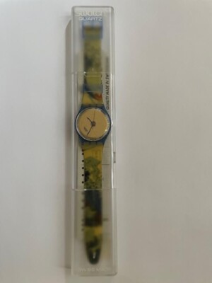 1994 SWATCH GN138 THE LAKE-Japanese Scroll Ltd Ed Watch w/ Case Papers