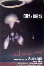 DURAN DURAN "OUT OF MY MIND" U.K. PROMO POSTER - New Wave Music Legends