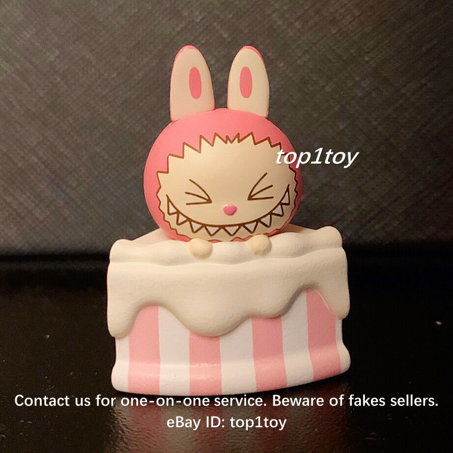 POP MART x HOW2WORK Creamy Cake Labubu Pink Mini Figure | eBay