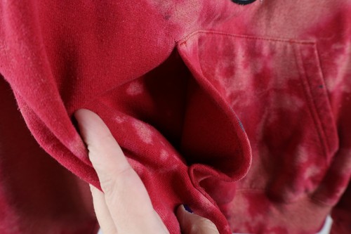 Vintage Champion Mens Small Distressed Acid Wash Stanford University Hoodie Red - 第 10/17 張圖片