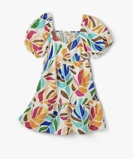 Tabitha Brown for Target Botanical Print Puff Sleeve Mini Dress S SMALL NEW