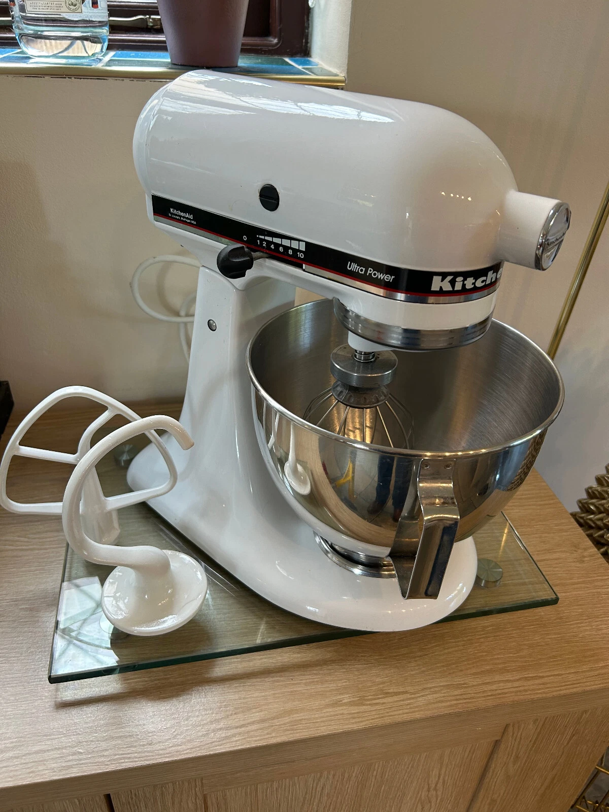 **KITCHENAID 5KS90 4.8L ULTRA POWER STAND MIXER, WHITE, CLEAN WORKING COND**