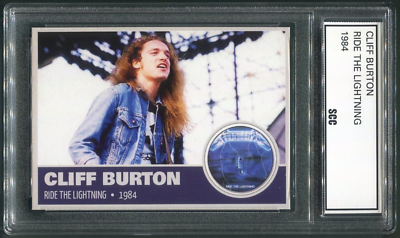 Custom 1984 Cliff Burton Metallica Ride The Lightning Trading Card