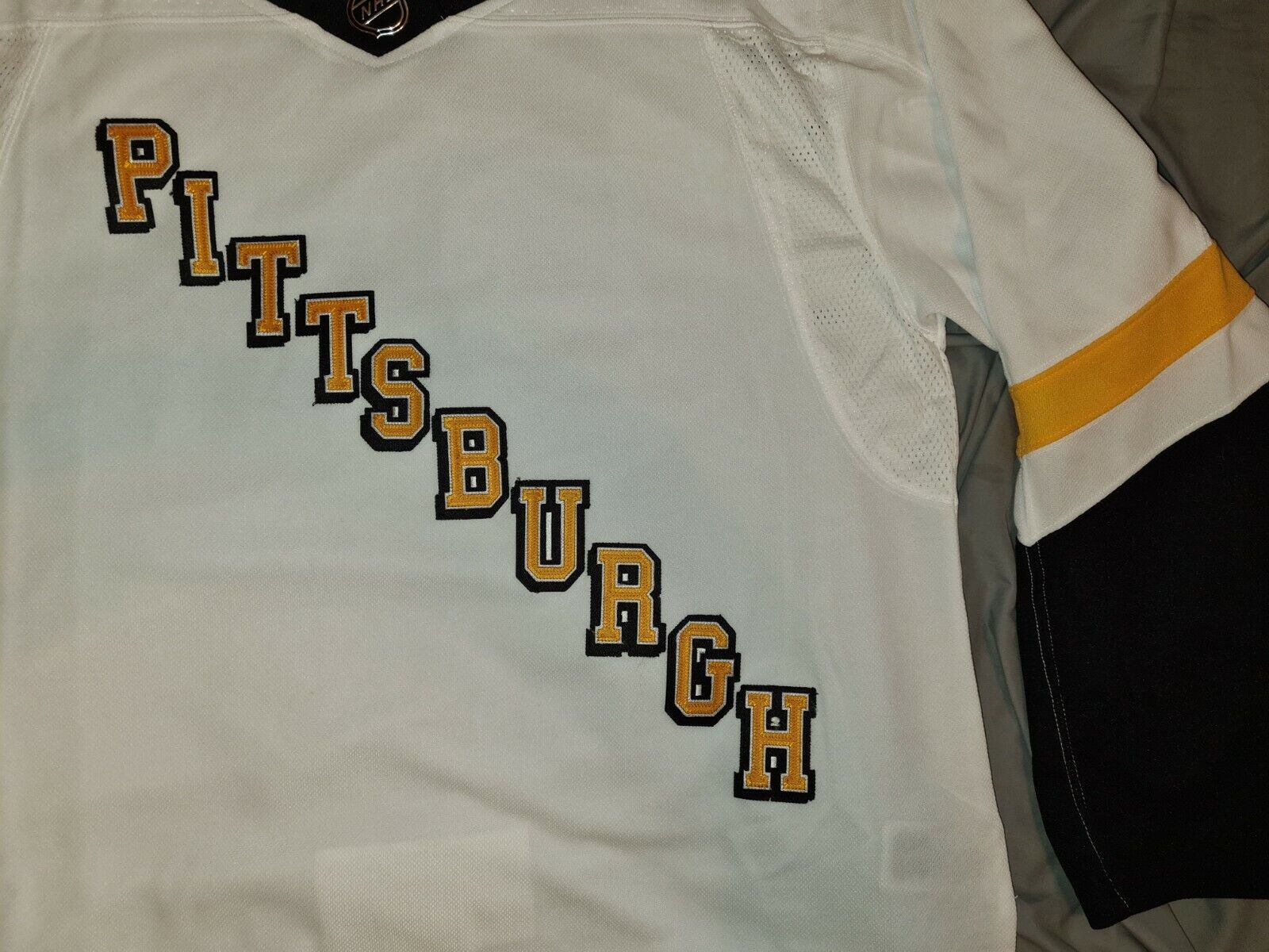 H550B-PIT744B Pittsburgh Penguins Blank Hockey Jerseys